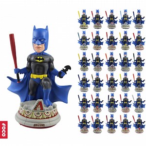 ntroducing the officially licensed MLB Batman DC Bobblehead from FOCO! Batman? 🦇 Holding a baseball bat? ⚾ That’s, like, bat-squared! 🤯 | FOCO