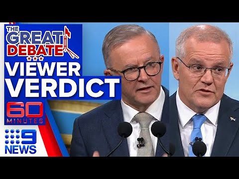 Who won the Great Debate? | 2022 Election: Leaders' Debate | 9 News Australia