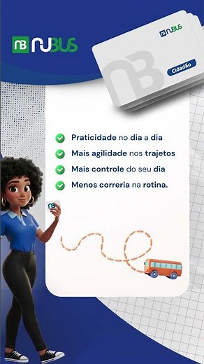 Cartão NuBus mais praticidade no seu embarque💳🚌