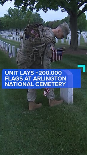The "Old Guard" places over 200,000 flags on headstones of fallen soldiers at Arlington National Cemetery every Memorial Day. Meet the members of the 3rd U.S. Infantry Regiment who are carrying on this sacred tradition. #NewsNation | NewsNation