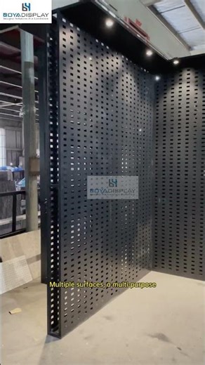 Maximize Your Showroom Space with a 3-Sided Perforated Display Rack# #displayrack