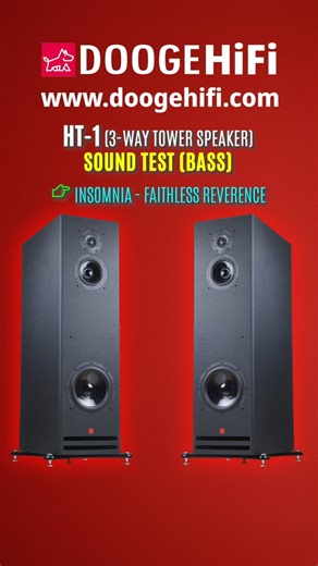 DoogeHiFi HT-1 3-Way Tower Speaker Sound Test - Bass - 5
