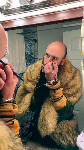 #makeup #vikings putting my face on!