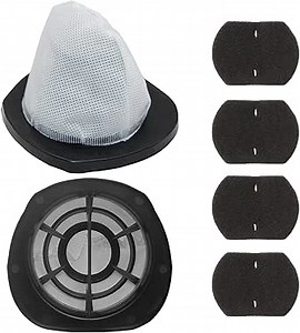 2 Pack 2030 Vacuum Filter and 4 Pack Foam Filter Compatible with Bissell Vacuum Cleaner Models 2030, 20303, 20306, 20307, 20309, 2030H, 2030V, 2030X, 2030Z
