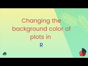 Changing the background color of plots in R