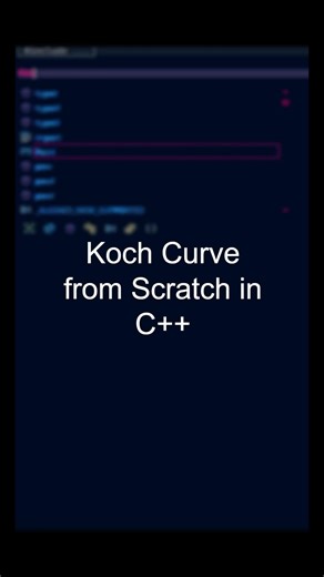 Koch Curve from scratch in C++