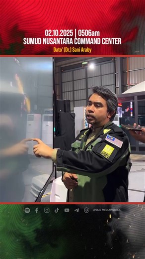 152K views · 5.8K reactions | UPDATE TERKINI Sumud Nusantara Command Center Khamis | 02.10.2025 | 0506am Sumber : Hilal Azmi (Awani) | Unais Mediaworks | Facebook
