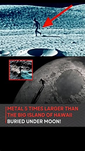 The fact Frontier on Instagram: "“Shocking Moon Discovery: Giant Metal Structure Found Beneath the Lunar Surface!” A mind-blowing discovery on the Moon! Scientists have detected a massive metal structure buried deep under the lunar surface — almost 5 times larger than Hawaii’s Big Island. And now, mysterious shadow-like figures spotted in old lunar footage are raising even more questions. Is this a sign of ancient structures… or something else entirely? 👀🌕 #SpaceDiscovery #MoonMystery #NasaUpd