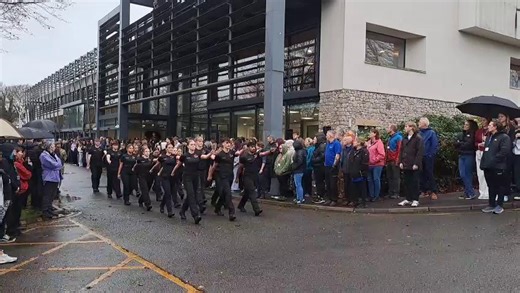 Students from Kendal College’s Uniformed Protective Services (UPS) course take the lead in this year’s Remembrance Service held on campus | The Westmorland Gazette
