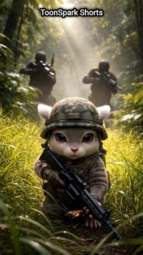 Brave Mouse Soldier in Jungle Battle 🐭🔥