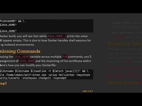 Dynamically Set JAVA_HOME and Import Certs into cacerts in Docker