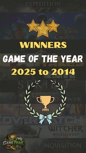 Game of the Year Winners (2025–2014)… Do You Agree? 👀 #gotywinners