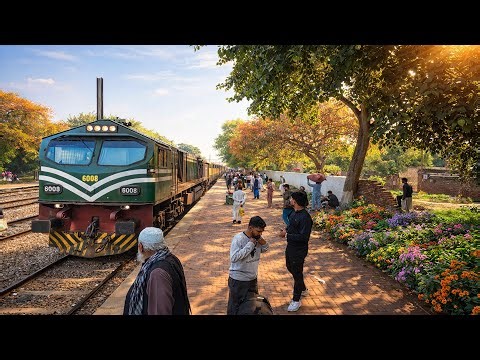Live view from Locomotive Cab train journey from Train driver cab front view