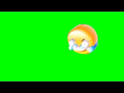 Laughing emoji meme green screen