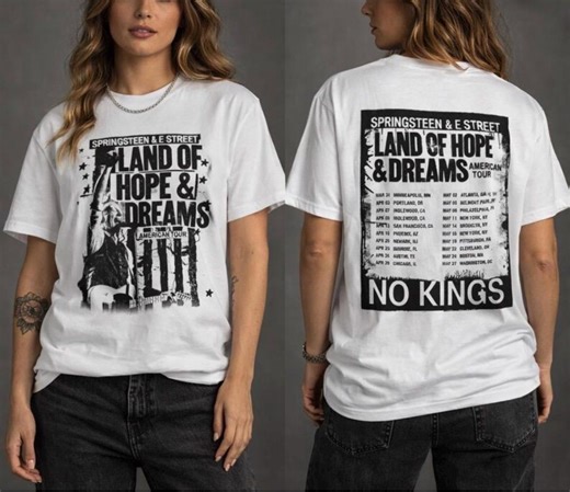 Bruce Springsteen,concert 2026,concert Tour Shirt,front and Back Print T-shirt,concert 2026, Concert Sided Tour 2026,concert Shirt,big Print - Etsy