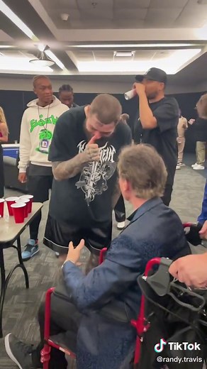 @Post Malone is the nicest guy in the world — taught me how to play beer pong last night! And his fans and crew are incredible! So much love and positivity in the room. I enjoyed the heck out of his show! #postmalone #randytravis #nashville #beerpong
