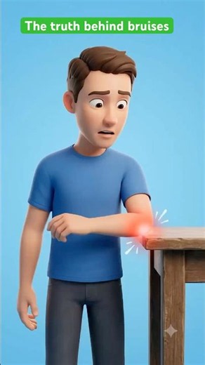 Why Bruises Change Color as They Heal #biology #humanbody #animation