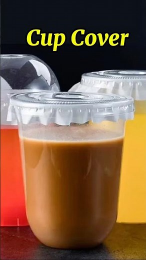 500pcs PAPER COVER FOR PLASTIC CUPS TAKE-OUT DRINKS
