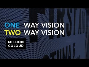 Glass Sticker Idea Suggestion One Way Two Way Vision Sticker - MillionColour