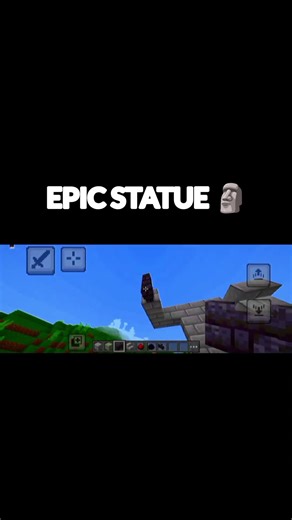 #New Minecraft statue in 2 minutes make this in your survival world #New Minecraft epic short