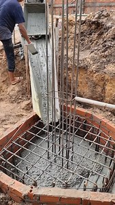 Concrete casting for pile cap of foundation works | Chocolate