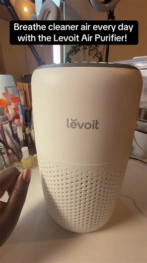 The Levoit air purifier helps filter airborne particles like dust, pollen, pet dander, and smoke.#TikTokMadeMeBuyIt #TikTokShop #Levoit #AirPurifier #CleanAir