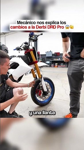 Mechanic explains the mods on the Derbi DRD Pro🤝🏼