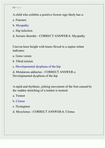 Advanced Health Assessment Final Exam Newest 2025 Actual Exam Complete 120 Questions And Correct Det