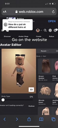 Reply to @javiialcorta how to put 2 hairs 💍👝 #robloxedit #robloxfypシ #fypシ #roblox