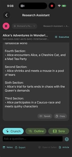 Gravitas Crunch: Apple Intelligence Research Assistant for iOS