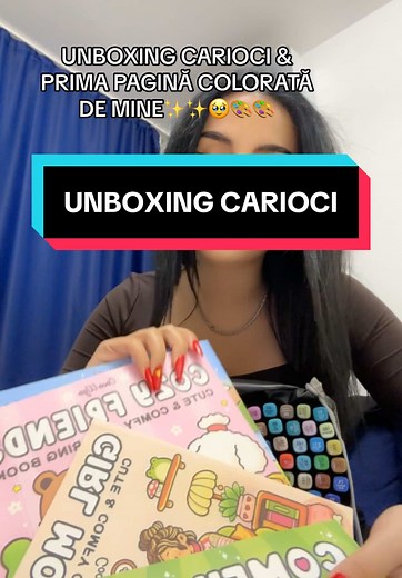 Unboxing carioci: prima pagină colorată de mine🎨✨