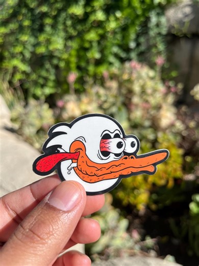 Crazy Goose - Vinyl Sticker - Etsy