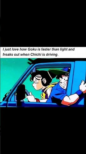 Goku Faster Than Light But Terrified When Chi-Chi Drives 😭 | Dragon Ball Funny Meme