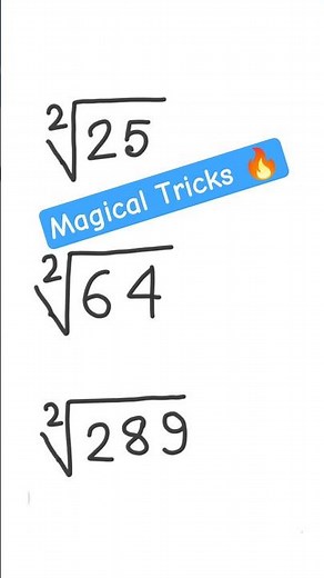 Square Root Calculation easy tricks 🔥 #mathstricks #square_root_tricks #shorts