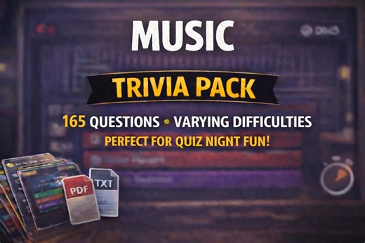 Pack de questions-réponses musicales – 165 questions (PDF   TXT   corrigé) - Etsy France