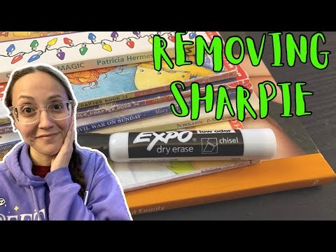 Removing Sharpie From Book Covers