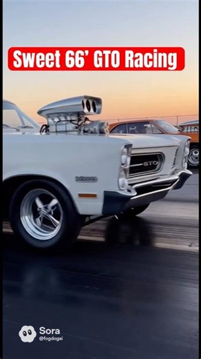 Sweet 66’GTO Drag Racing #fast #car #racing #automobile #rock