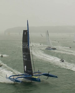 4️⃣ Ultim Flying Rocketships to contest the Rolex Fastnet Race 🚀🔥 While the 50ft flying catamarans competing at SailGP Portsmouth this weekend will be impressive, charging out of the opposite western end of the Solent from 1120 BST on Saturday 26 July will be four giant 32m long by 23m wide flying Ultim trimarans taking part in the 100th anniversary edition of the Royal Ocean Racing Club’s Rolex Fastnet Race. They too are capable of speeds approaching 50 knots but will average 35-40 for long p