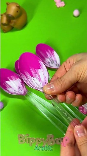 اصنع دبوس شعر على شكل زهرة! 🌸 اصنعه بنفسك من ملعقة!