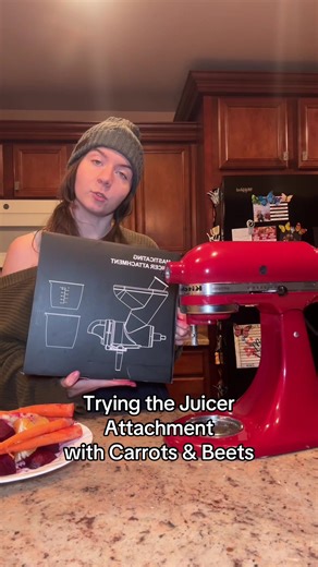 Juicing with KitchenAid Juicer Attachment: Carrots & Beets