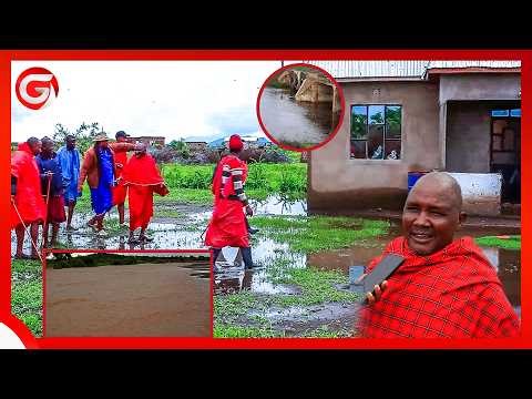 MAFURIKO KARIBU na UWANJA wa KIA YAWALIZA WANANCHI - WALIA KUIOMBA SERIKALI IWASAIDIE DARAJA..