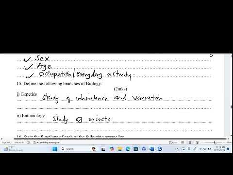 Biology Form One Questions and Answers Complete Revision