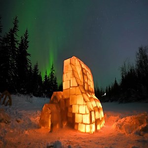 Two Story Ice Igloo Build At 47°F 🥶🥶 | Perfection Cabin