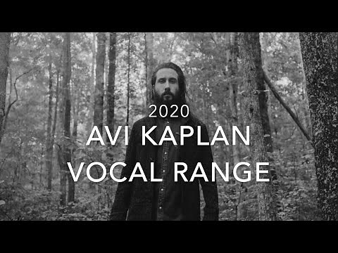 Avi Kaplan Vocal Range 2020 (C1-Eb5)