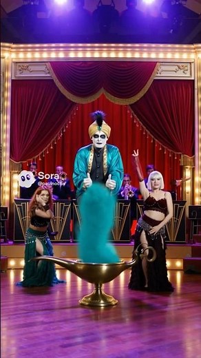 An amigo like me #aladdin #genie #friend #jazz #dance #sora2 #disney