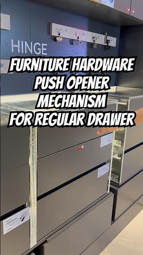 Use this push opener mechanism to upgrade your regular cabinet drawer#furniturehardware