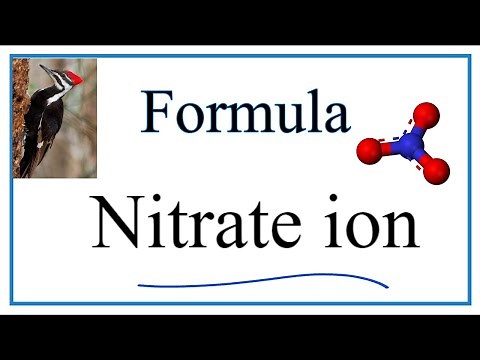 How to Write the Chemical Formula for Nitrate ion