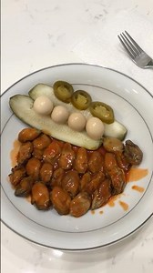 Oysters with Hot Sauce / Quail eggs with Jalapeños and Pickles