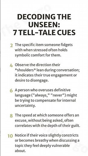 The Unseen Signals: 7 Master Observations | The Human Decoder's Ledge...