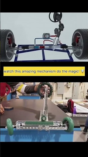 Car Steering System Explained! 🚘 | Rack & Pinion Mechanism Animation